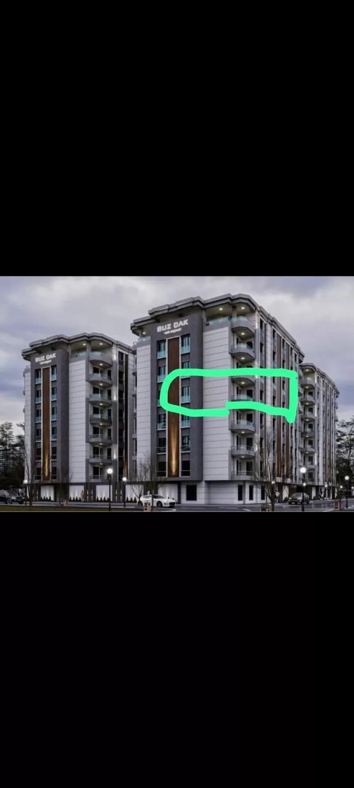 Devlet hastanesinin karşısında sitede satlık daireler mevcuttur 2+1 ve 3+1